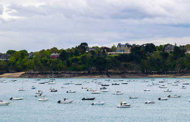 Dinard on a clouded day, France, Brittany, Europe