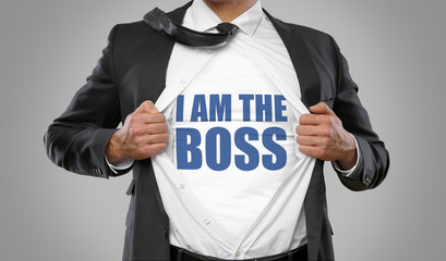 I am the Boss / Man open Shirt