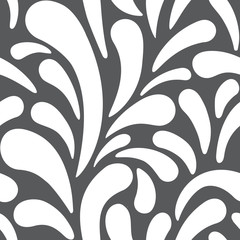 Hand-drawn Floral seamless pattern. Tribal ethnic background. Hand drawn stylish, trendy flow pattern in the form of spray droplets. illustration with sketch.