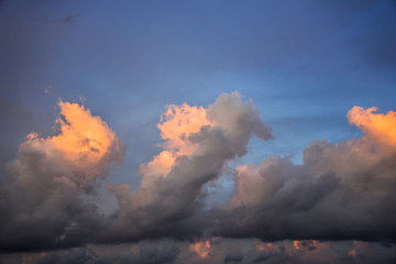 Sky and clouds for design.