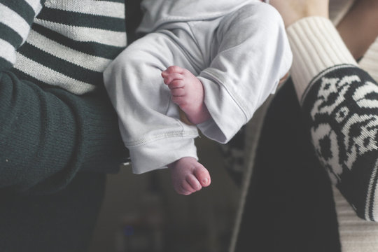 baby feet + family