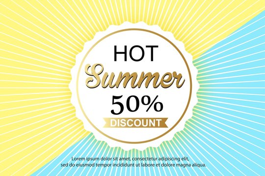 Summer sale background design for banner, flyer.