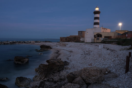 The ancient lighthouse of Ortona, a landmark for sailors