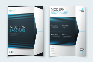 Corporate business annual report cover, brochure or flyer design. Leaflet presentation. Catalog with abstract geometric background. Modern publication poster magazine, layout, template.
