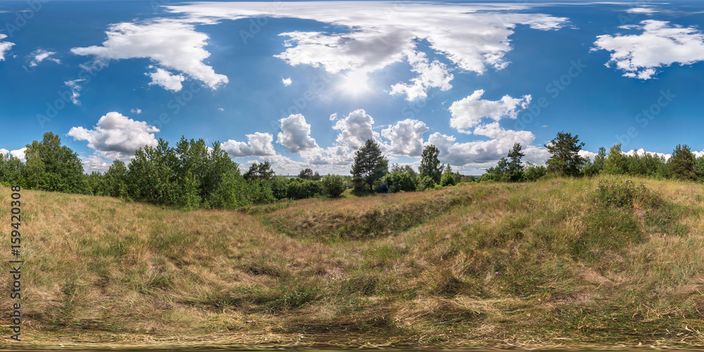 Wall mural full 360 degree seamless panorama in equirectangular spherical equidistant projection. panorama view
