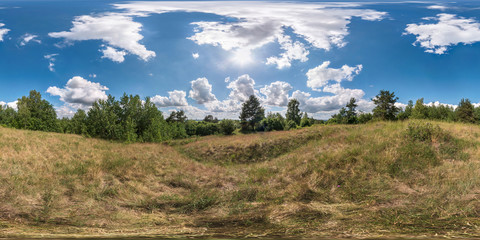 full 360 degree seamless panorama in equirectangular spherical equidistant projection. Panorama...