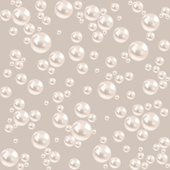 Seamless pearl background. luxury gray pattern. vector