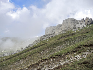 View from Bucegi mountains, Romania, Bucegi National Park