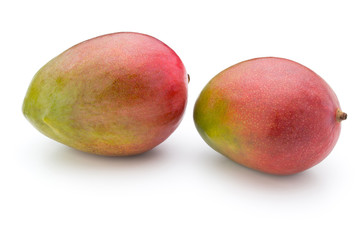 Mango fruit isolated on white background .