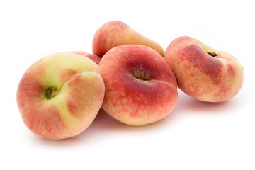Peach. Fruit with isolated on white background.