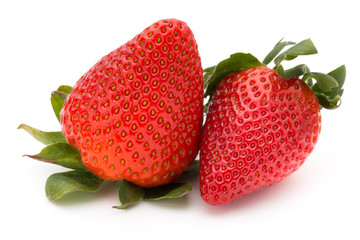 Strawberry isolated on white background. Fresh berry.