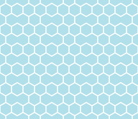 Fototapeta premium geometric hexagon seamless vector grid pattern background