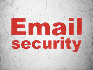 Security concept: Email Security on wall background
