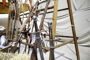 Old medieval swords