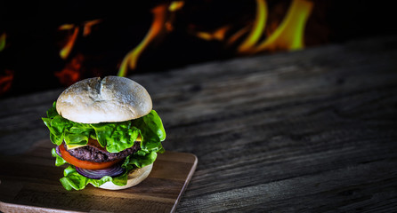 fresh tasty burger