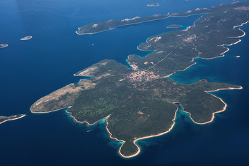 Fototapeta na wymiar Croatia aerial view