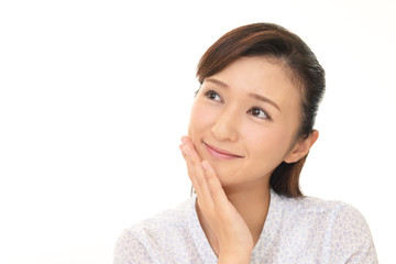 Fototapeta premium 微笑む女性