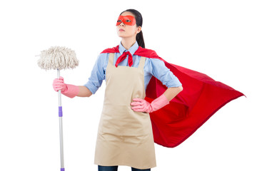 spring cleaning superhero housewife © PR Image Factory