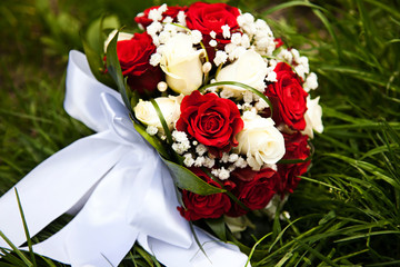 Wedding bouquet. Bride's flowers