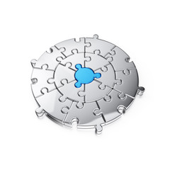 Puzzle jigsaw ring
