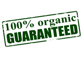 One hundred percent organic guaranteed