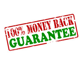 One hundred percent money back guarantee