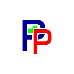 letter PP logo vector
