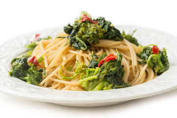 Spaghetti con cime di rapa, Turnip Greens Noodles
