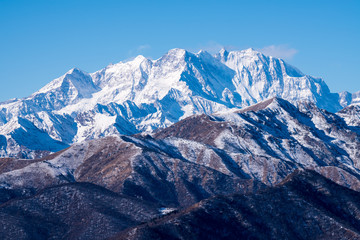 Full view of an italian mountain