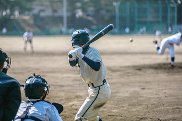 高校野球試合風景