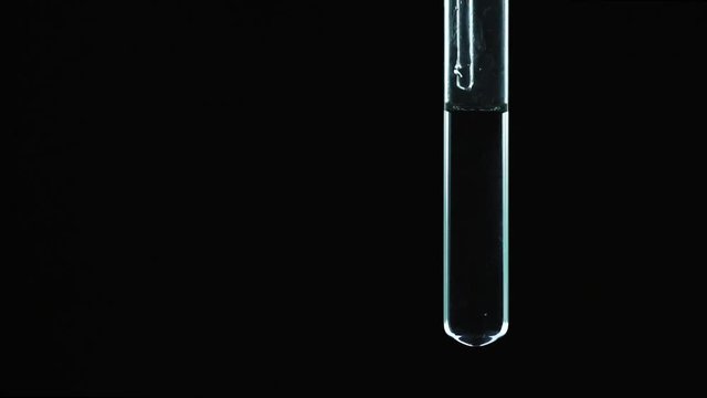 Interaction of solutions of sodium hydroxide and copper II sulfate. The formation of a blue precipitate of copper II hydroxide.