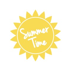 Icon Sonne mit Schriftzug Summer Time