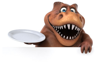 Fun Trex - 3D Illustration © Julien Tromeur