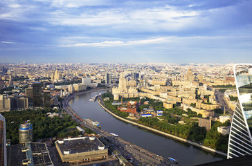 A view of Moscow from above.