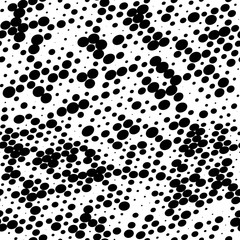 Seamless geometric black and white ornament generated by random circles