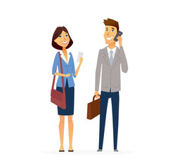 Business People - illustration modern flat design composition.