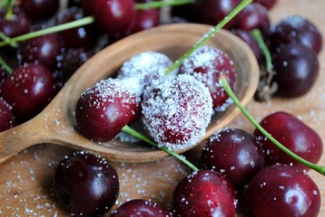 Sour cherry in sugar © viki_16