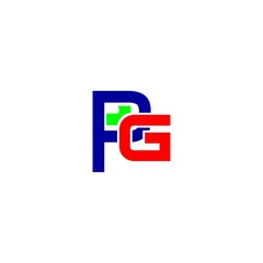 letter PG logo vector