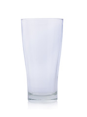 Empty glass isolated on a white background