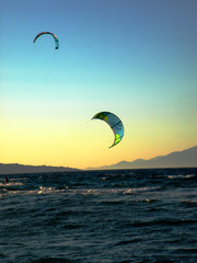 kitesurfing