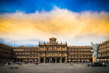Fototapeta premium Plaza Mayor de de Salamanca, España, patrimonio de la Humanidad