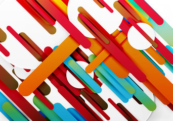 Cut 3d paper color straight lines abstract background