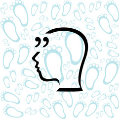  Quotation Mark Speech Bubble. Quote sign icon. Abstract background.