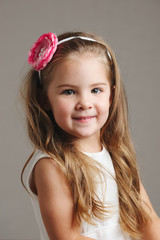 young beautiful girl with long hair