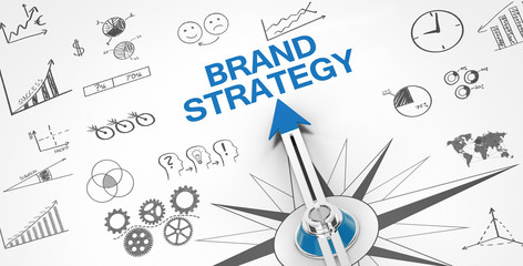 Brand Strategy / Compass - obrazy, fototapety, plakaty