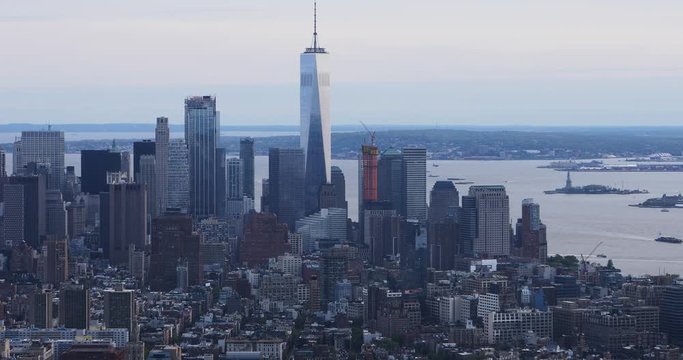 4K UltraHD View of Lower Manhattan area