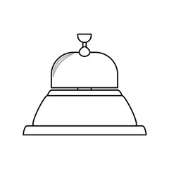 Hotel ring bell icon vector illustration graphic design