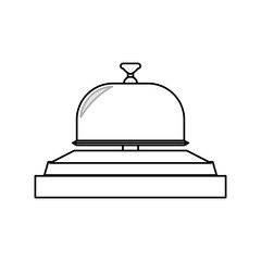Hotel ring bell icon vector illustration graphic design