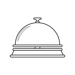 Hotel ring bell icon vector illustration graphic design