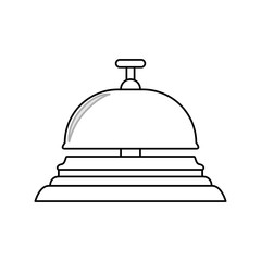 Hotel ring bell icon vector illustration graphic design
